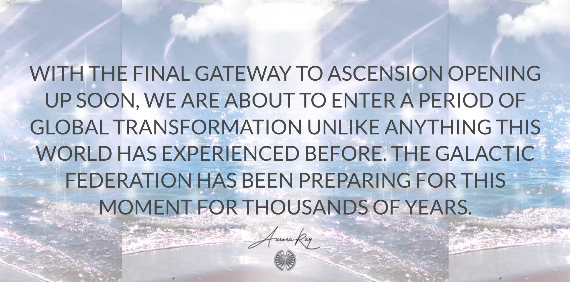 Je bekijkt nu The ascension process has already begun with many people around the world.